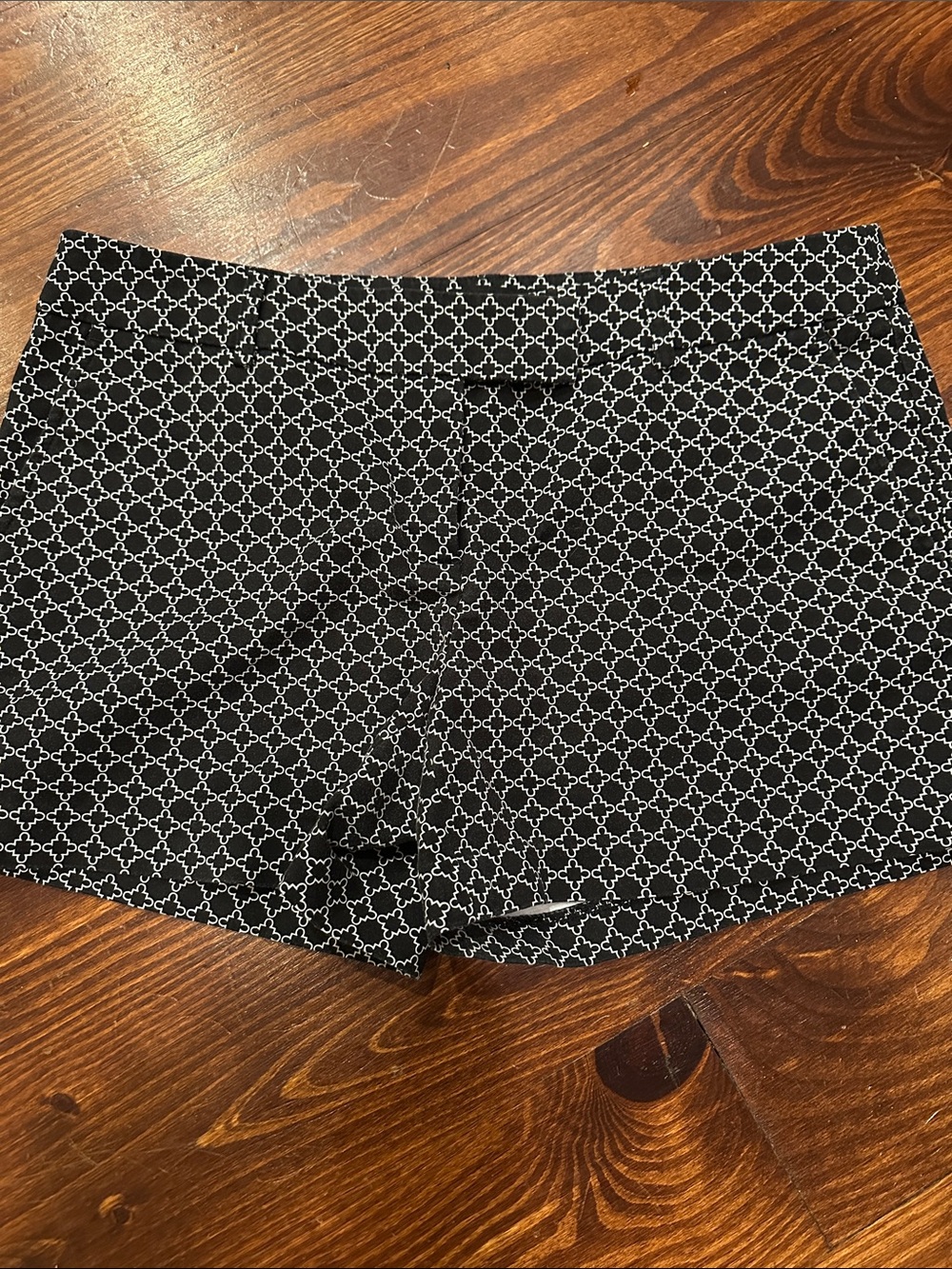 Cynthia Rowley Black & White Geometric Shorts